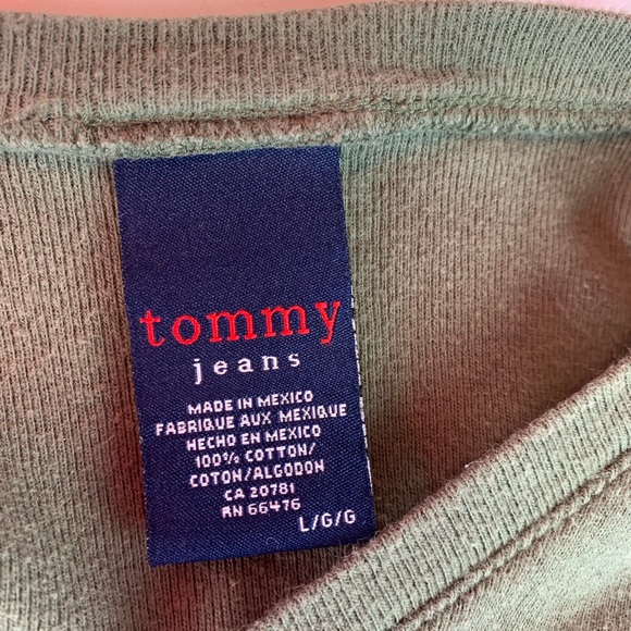 Tommy Hilfiger military green dog tag tee size L - Picture 6 of 6